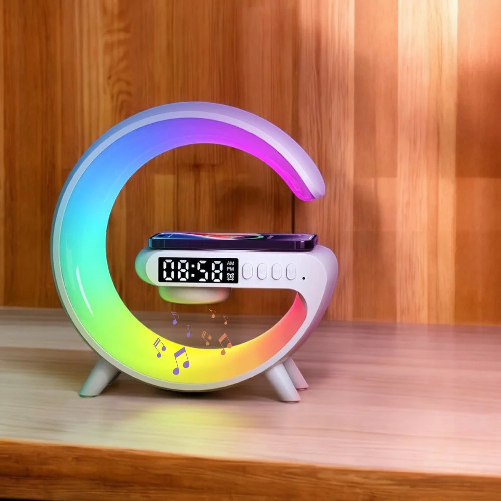 LumiSound 2w1: Głośnik Bluetooth z Lampą RGB i Szybkim Ładowaniem