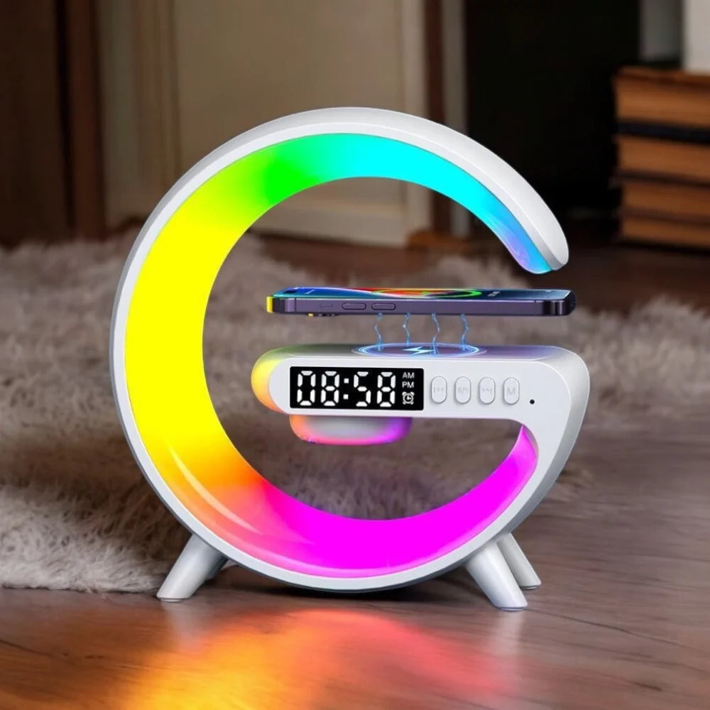 LumiSound 2w1: Głośnik Bluetooth z Lampą RGB i Szybkim Ładowaniem