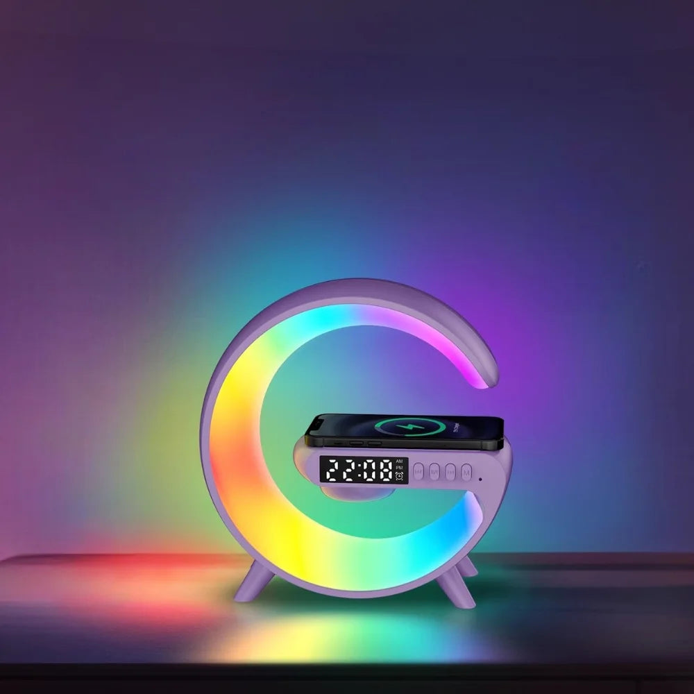 LumiSound 2w1: Głośnik Bluetooth z Lampą RGB i Szybkim Ładowaniem