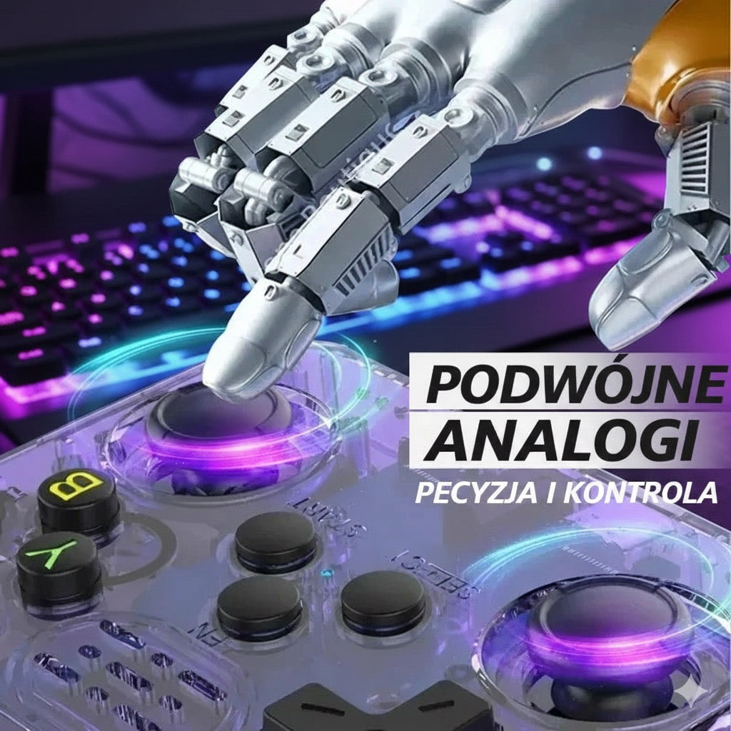 Konsola Przenośna R36S Retro ArkOS | Ekran 3.5" IPS | 64GB+ | Emulator 20+ Systemów