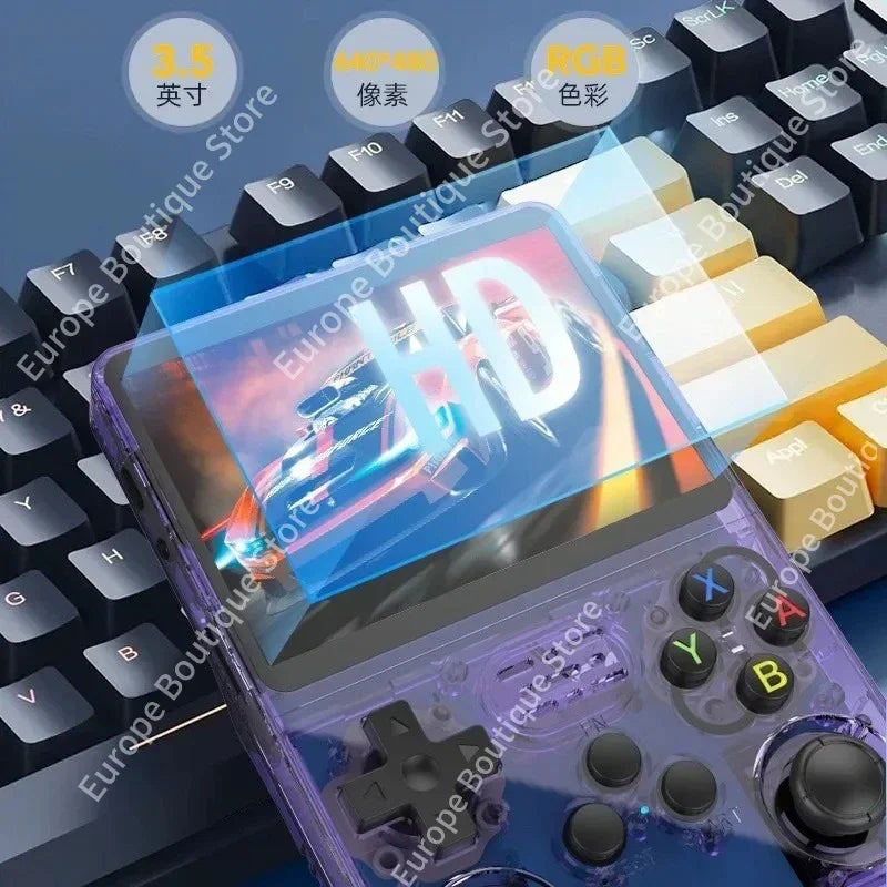 Konsola Przenośna R36S Retro ArkOS | Ekran 3.5" IPS | 64GB+ | Emulator 20+ Systemów